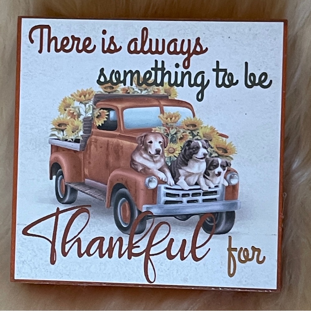 Thankful Mini Block Sign. A gentle reminder of gratitude.